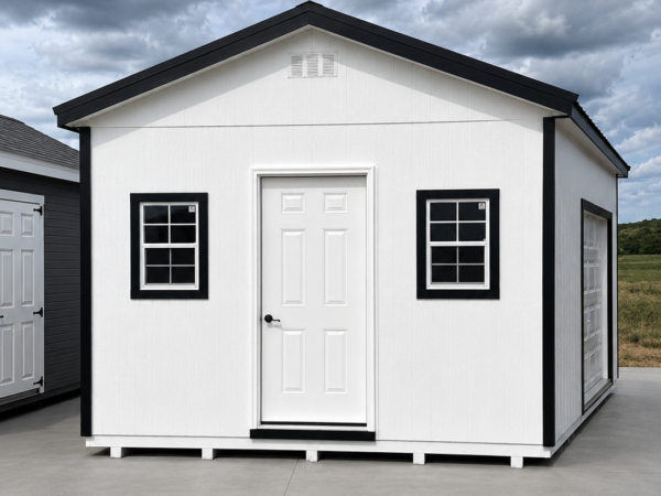 12'x16' Ranch Gable Wood Panel Garage
