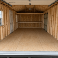 75669-1 12'x24' Ranch Gable Wood Panel Garage