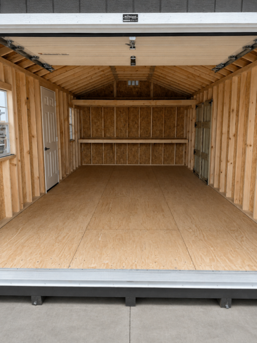 75669-1 12'x24' Ranch Gable Wood Panel Garage