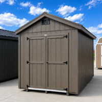 75669-B 8'x12' Economy Ranch Gable Wood Shed