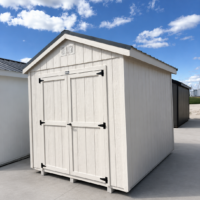 8'x10' Economy Ranch Gable Wood Shed