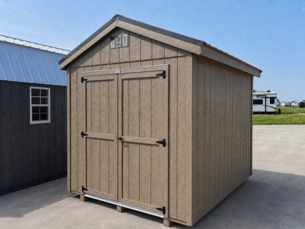 75687 8'x10' Economy Ranch Gable Wood Shed