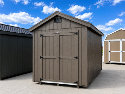 8'x12' Economy Ranch Gable Wood Shed