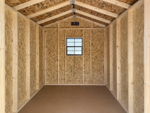 75702-1 8'x12' Economy Ranch Gable Wood Shed