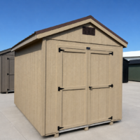 75702 8'x12' Economy Ranch Gable Wood Shed