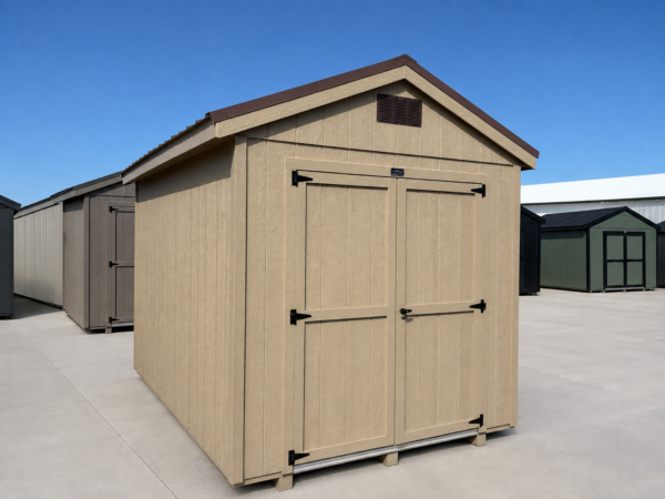 8'x12' Economy Ranch Gable Wood Shed