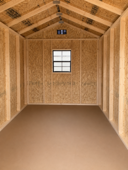 8'x12' Economy Ranch Gable Wood Shed
