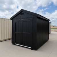 8'x12' Economy Ranch Gable Wood Shed