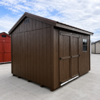 10'x12' Economy Ranch Gable Wood Shed