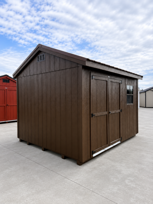 10'x12' Economy Ranch Gable Wood Shed