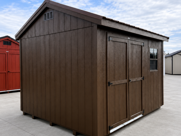 10'x12' Economy Ranch Gable Wood Shed