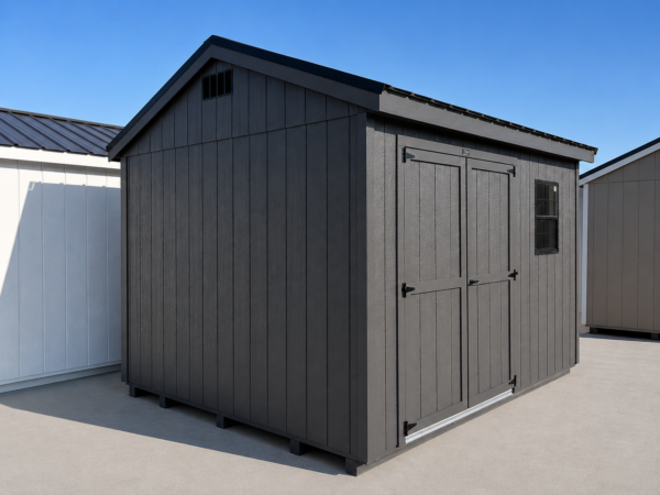 10'x12' Economy Ranch Gable Wood Shed