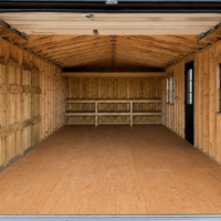 14'x32' Ranch Gable Wood Panel Garage