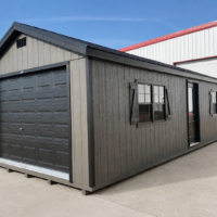 14'x32' Ranch Gable Wood Panel Garage