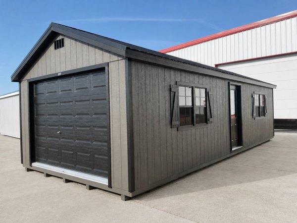 14'x32' Ranch Gable Wood Panel Garage