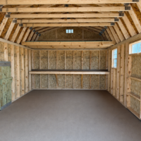 12'x20' High Barn Wood Panel Shed