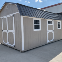 12'x20' High Barn Wood Panel Shed