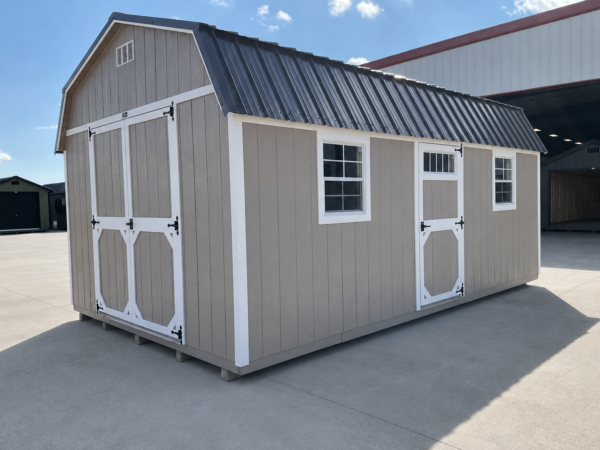 12'x20' High Barn Wood Panel Shed