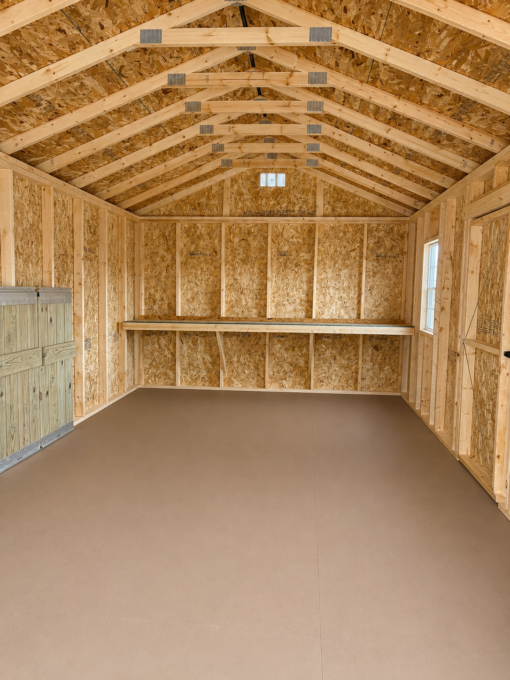 12'x20' Economy Ranch Gable Wood Shed