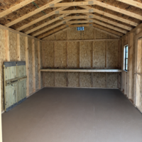 75891-1 12'x20' Economy Ranch Gable Wood Shed