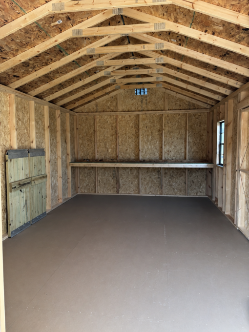 75891-1 12'x20' Economy Ranch Gable Wood Shed