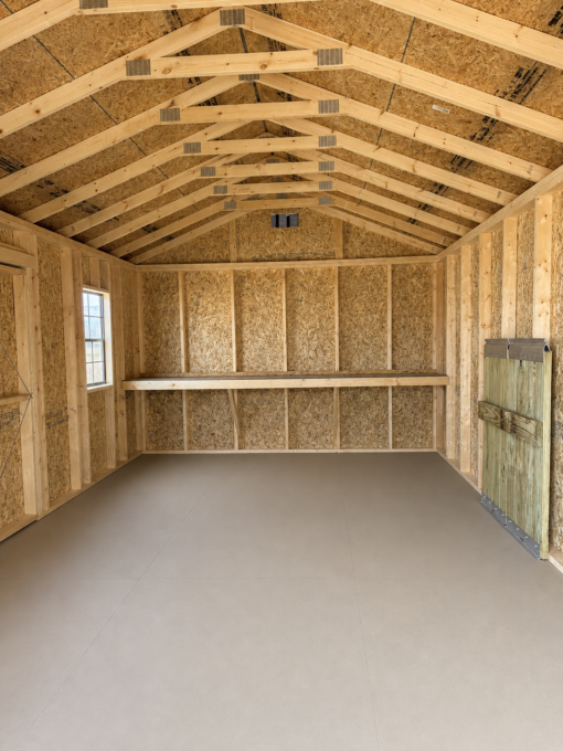 12'x20' Economy Ranch Gable Wood Shed