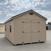 12'x20' Economy Ranch Gable Wood Shed
