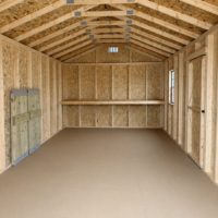 75903-1 12'x24' Economy Ranch Gable Wood Shed