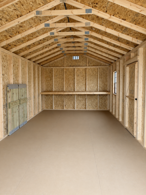 75903-1 12'x24' Economy Ranch Gable Wood Shed
