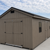 75903 12'x24' Economy Ranch Gable Wood Shed