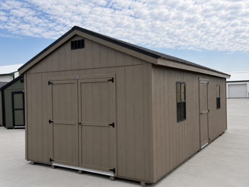 75903 12'x24' Economy Ranch Gable Wood Shed