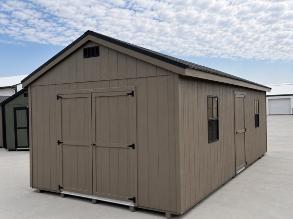 75903 12'x24' Economy Ranch Gable Wood Shed