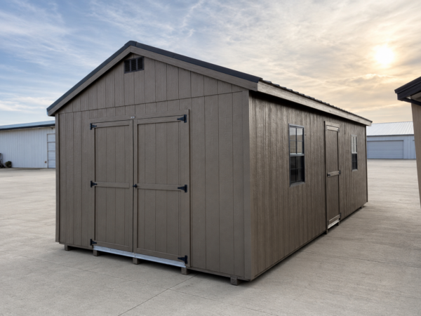 75907 12'x24' Economy Ranch Gable Wood Shed