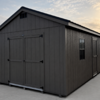75907 12'x24' Economy Ranch Gable Wood Shed
