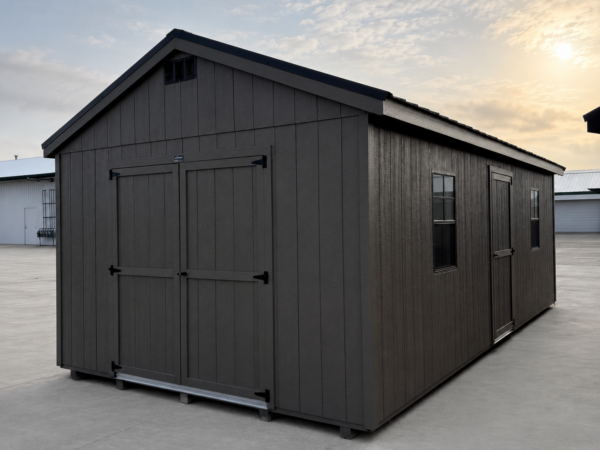 75907 12'x24' Economy Ranch Gable Wood Shed