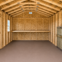 12'x24' Economy Ranch Gable Wood Shed