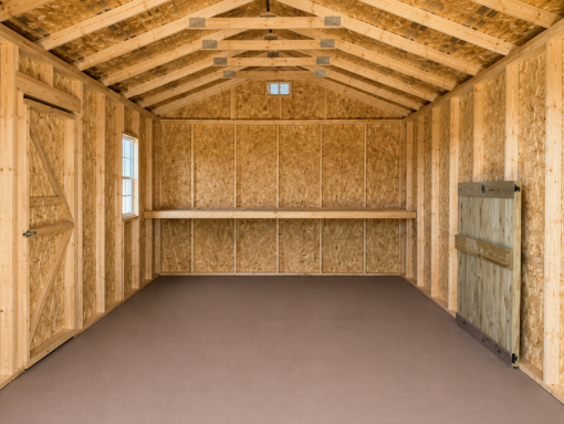 12'x24' Economy Ranch Gable Wood Shed