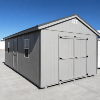 12'x24' Economy Ranch Gable Wood Shed