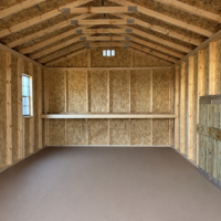 12'x24' Economy Ranch Gable Wood Shed