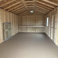 75919-1 12'x24' Economy Ranch Gable Wood Shed