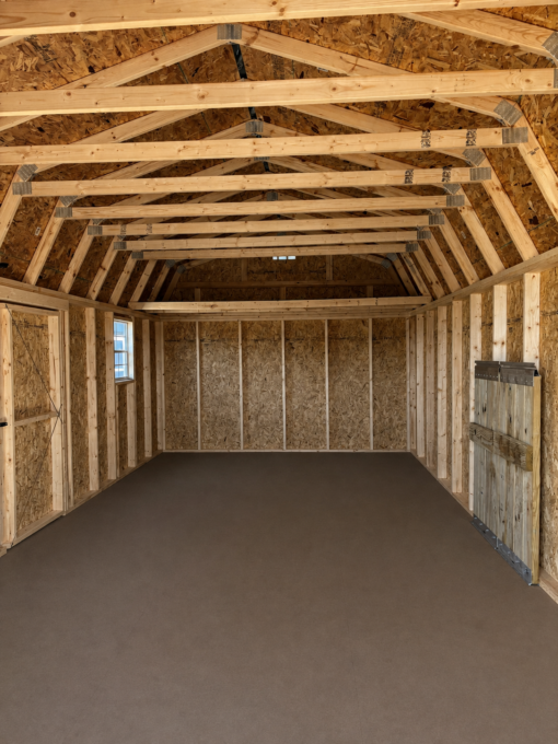 75998-1 12'x24' Economy High Barn Wood Shed