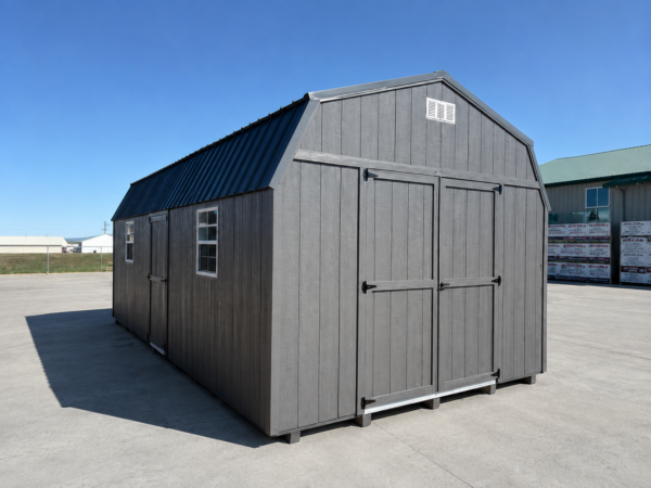 12'x24' Economy High Barn Wood Shed