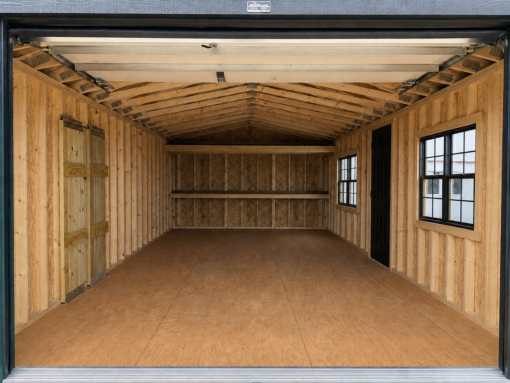14'x32' Ranch Gable Wood Panel Garage