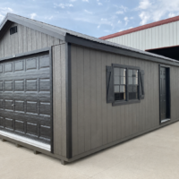 14'x32' Ranch Gable Wood Panel Garage