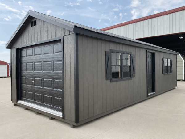 14'x32' Ranch Gable Wood Panel Garage