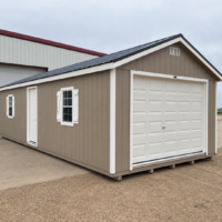 76006 14'x32' Ranch Gable Wood Panel Garage