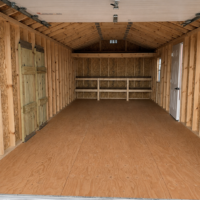 12'x28' Ranch Gable Wood Panel Garage