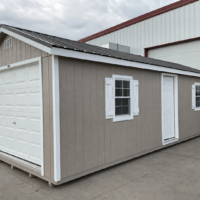 12'x28' Ranch Gable Wood Panel Garage