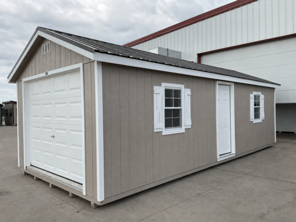 12'x28' Ranch Gable Wood Panel Garage