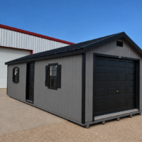 12'x28' Ranch Gable Wood Panel Garage